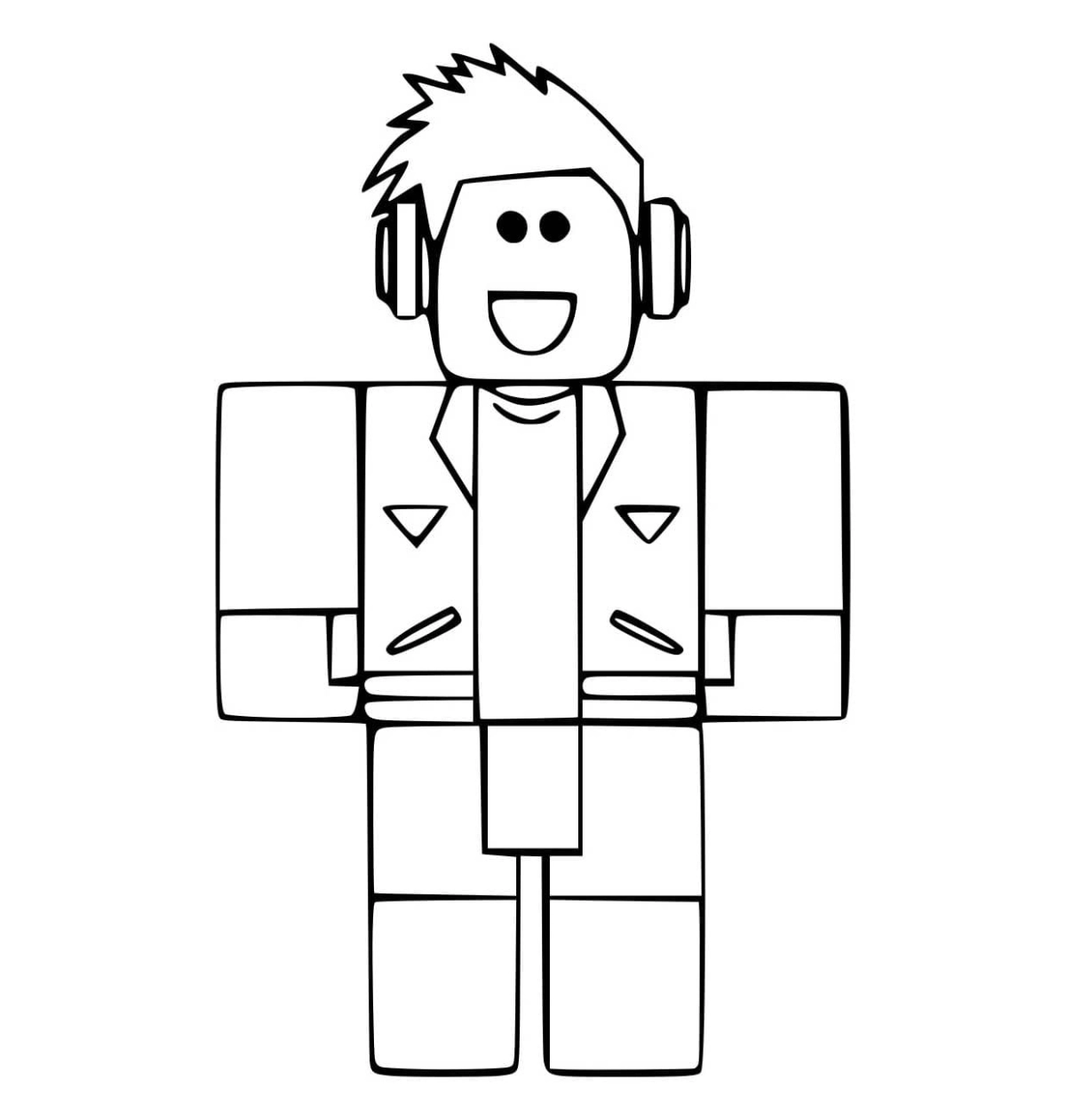 Tranh tô màu Roblox A4 phù hợp in tại nhà.