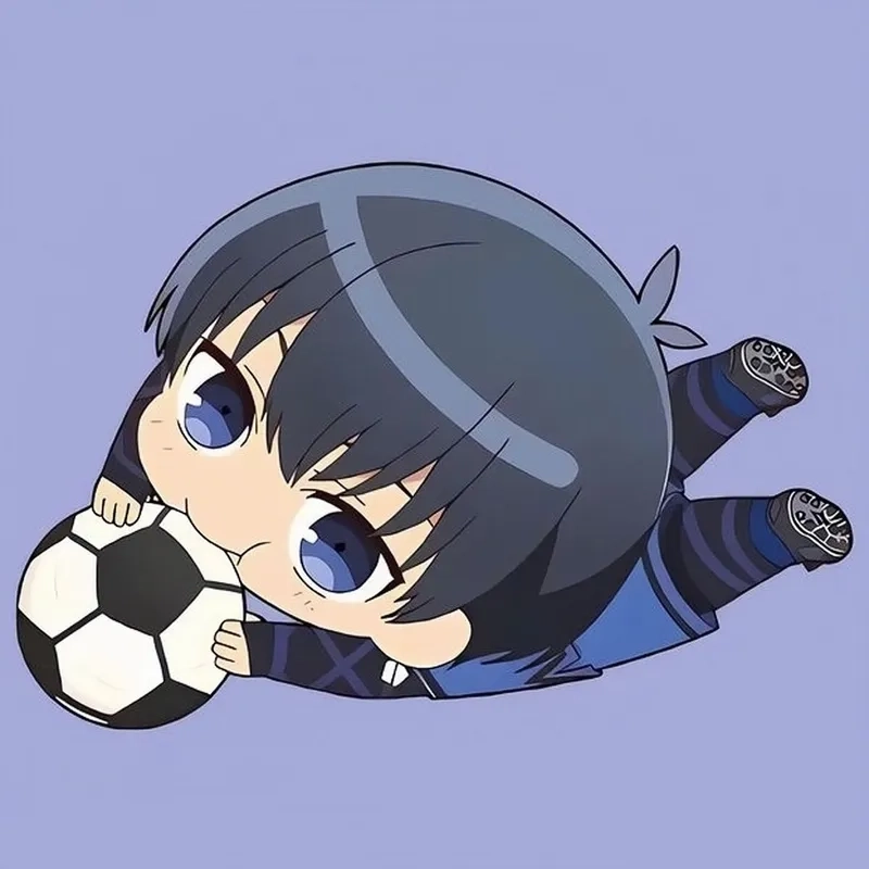 Trang trí sổ tay và laptop bằng những hình dán blue lock stickers chống thấm.