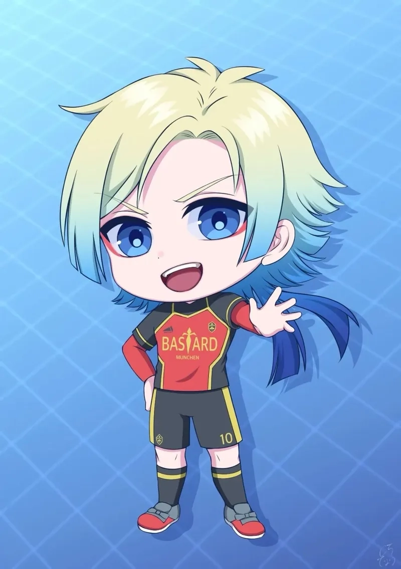 Sức hút khó cưỡng từ những cầu thủ tí hon trong bộ ảnh blue lock chibi.