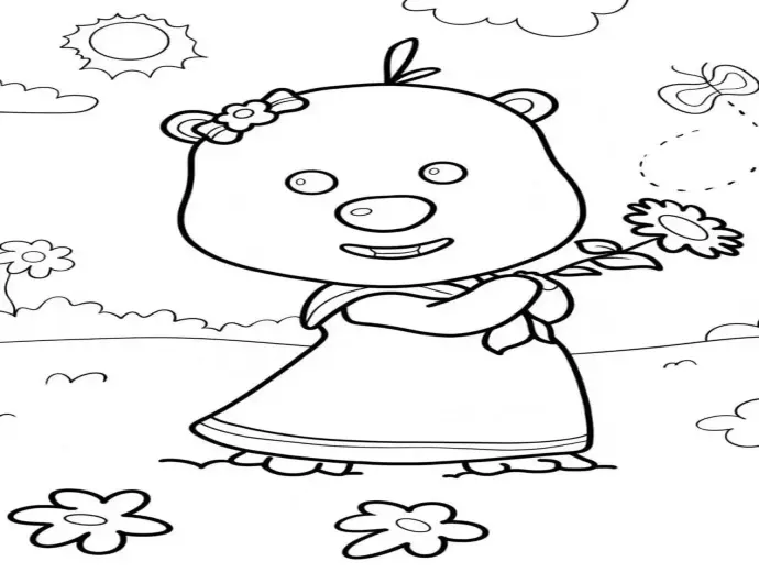 Tranh tô màu Loopy người bạn đồng hành đáng yêu của bé