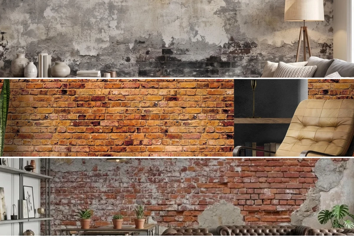 Transform your space with faux brick wallpaper for industrial loft style