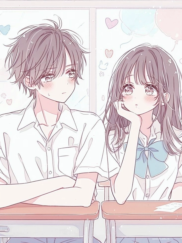 Ảnh anime cô gái tóc trắng với vẻ đẹp mong manh