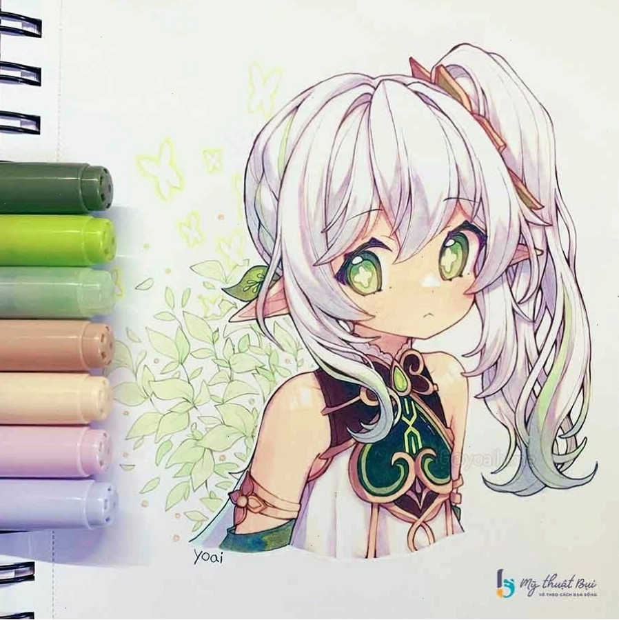Ảnh anime đẹp cute đơn giản dễ vẽ
