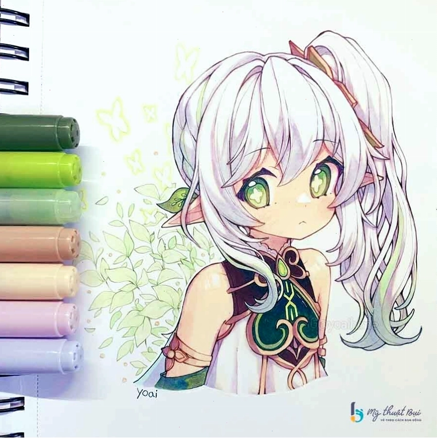 Ảnh anime đẹp cute đơn giản dễ vẽ