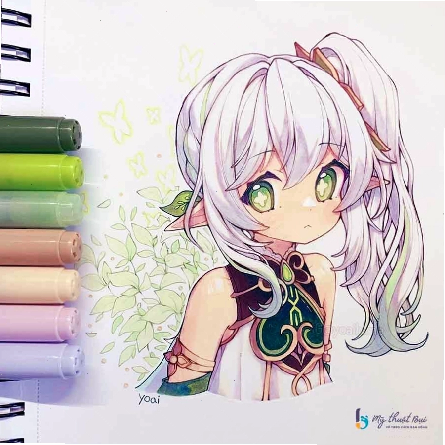 Ảnh anime đẹp cute đơn giản dễ vẽ