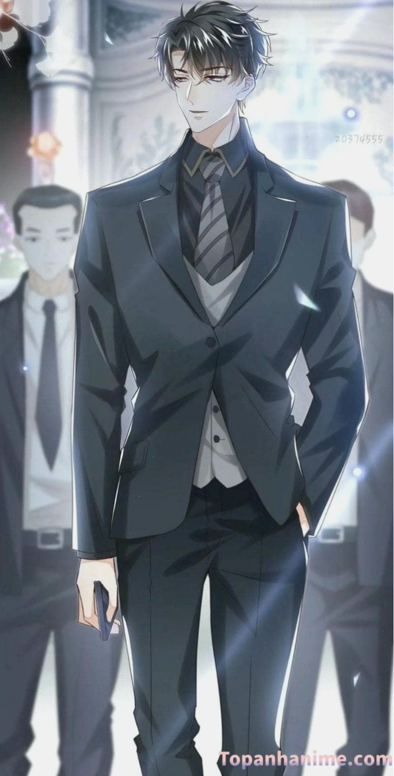 Ảnh anime tổng tài mang phong cách ngầu và bí ẩn