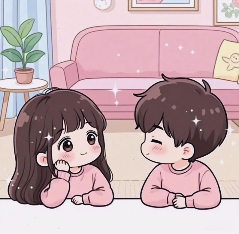 Ảnh bff 2 người chibi dễ thương