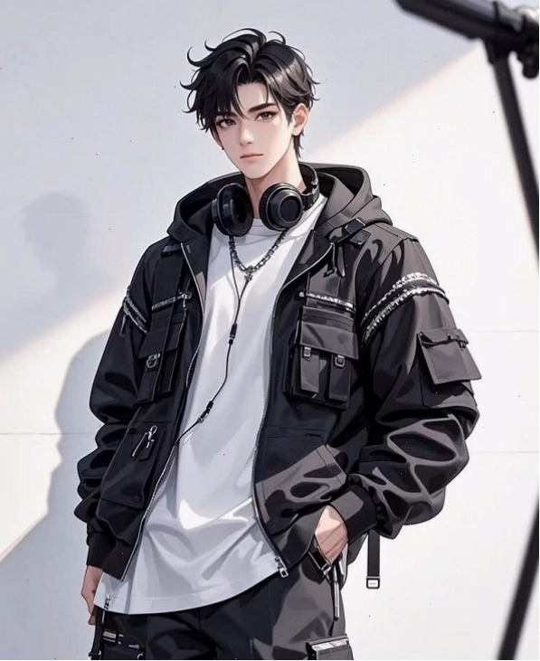 Ảnh boy phố anime với ánh mắt đầy cảm xúc