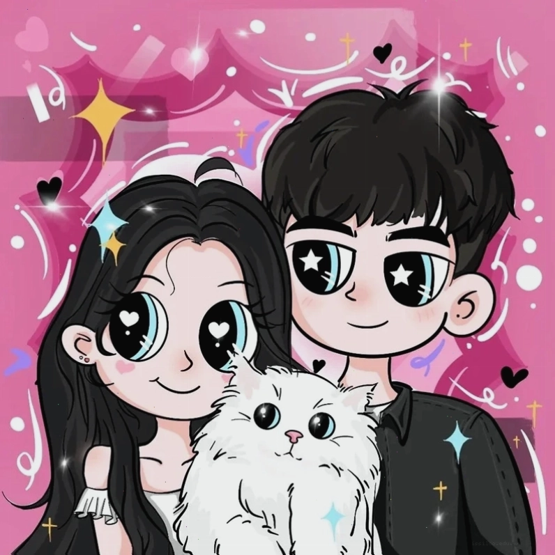 Ảnh cặp đôi chibi