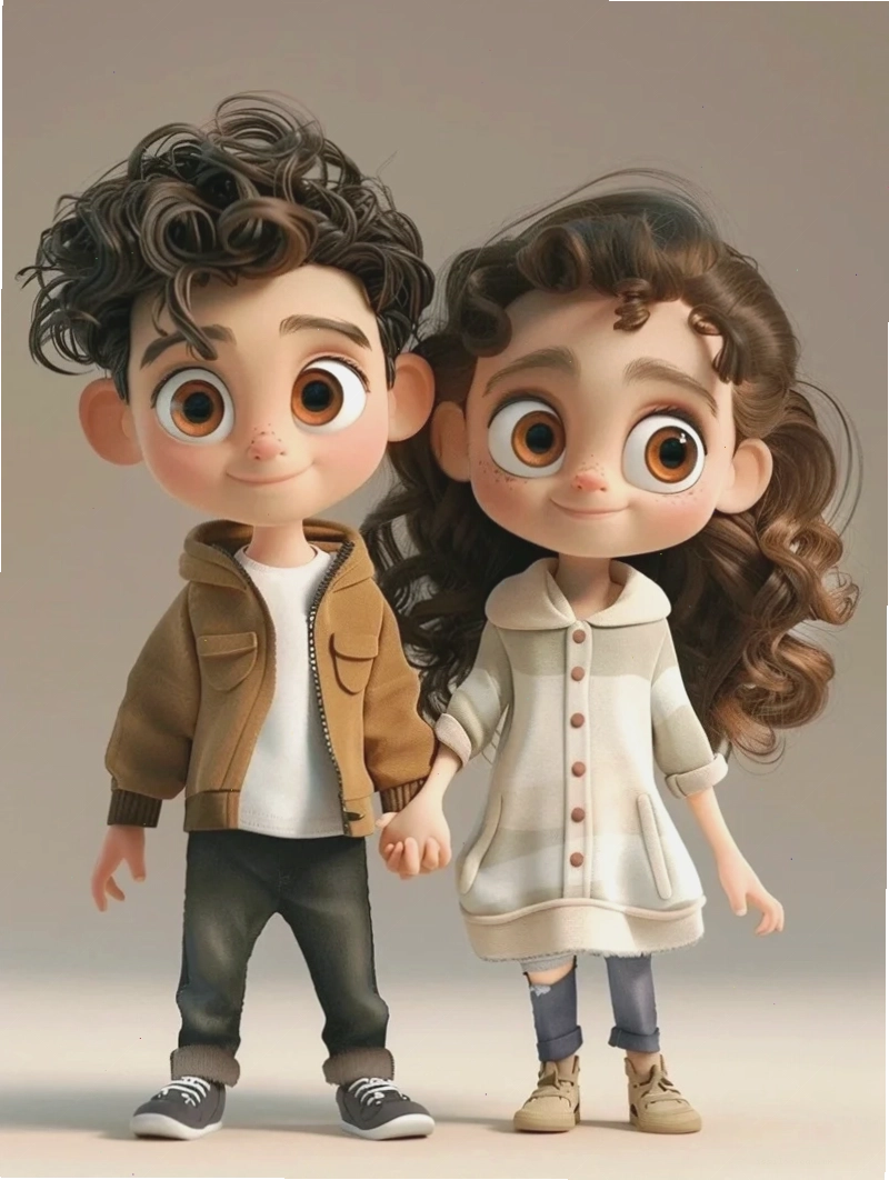 Ảnh cặp đôi chibi dễ thương