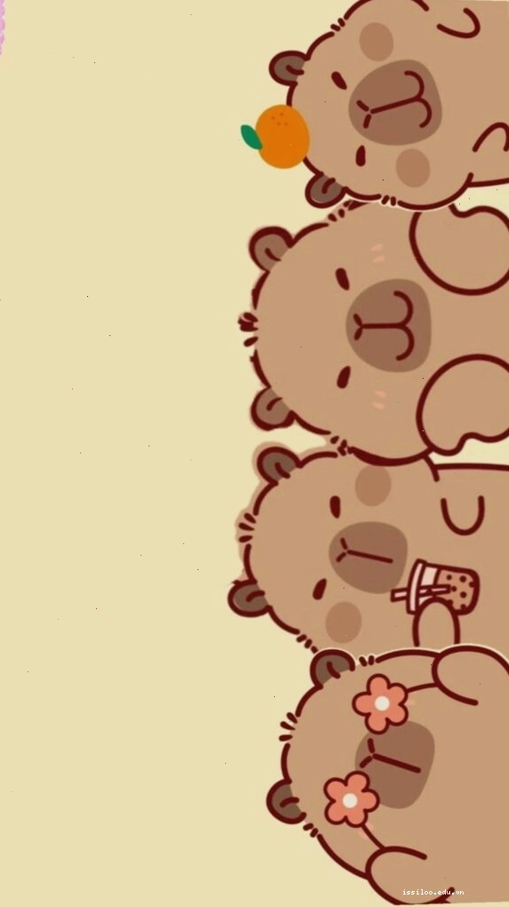 Ảnh Capybara xếp hàng vô tri, đáng yêu tạo nên sự độc đáo