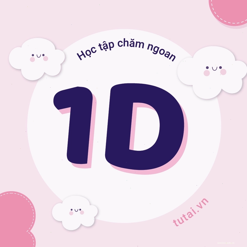 Ảnh đại diện lớp 1D với thiết kế đơn giản nhưng tinh tế