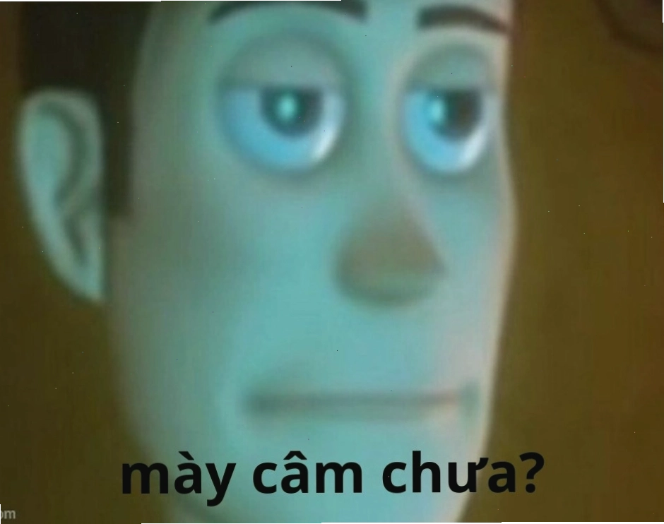 Ảnh meme câm mồm hài hước thể hiện sự khó chịu