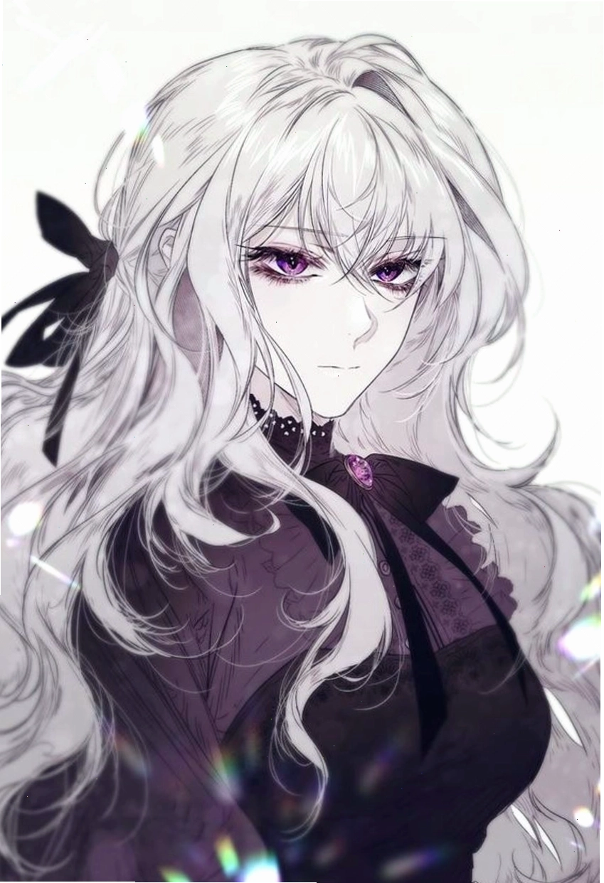 Ảnh nền anime nữ ngầu đen trắng