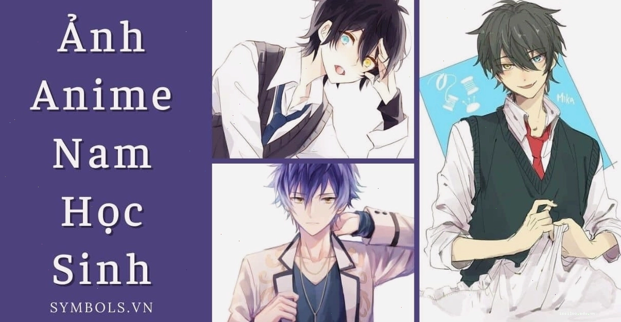 Anime nam học sinh tóc đen