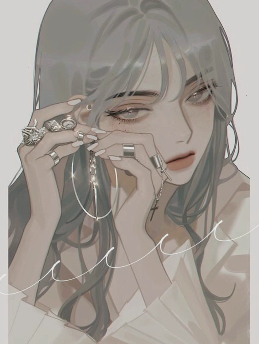 Anime nữ ngầu với ánh mắt sắc sảo và trang phục cá tính