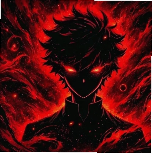Avatar anime nam ngầu lạnh lùng ác quỷ với ánh mắt sắc lạnh