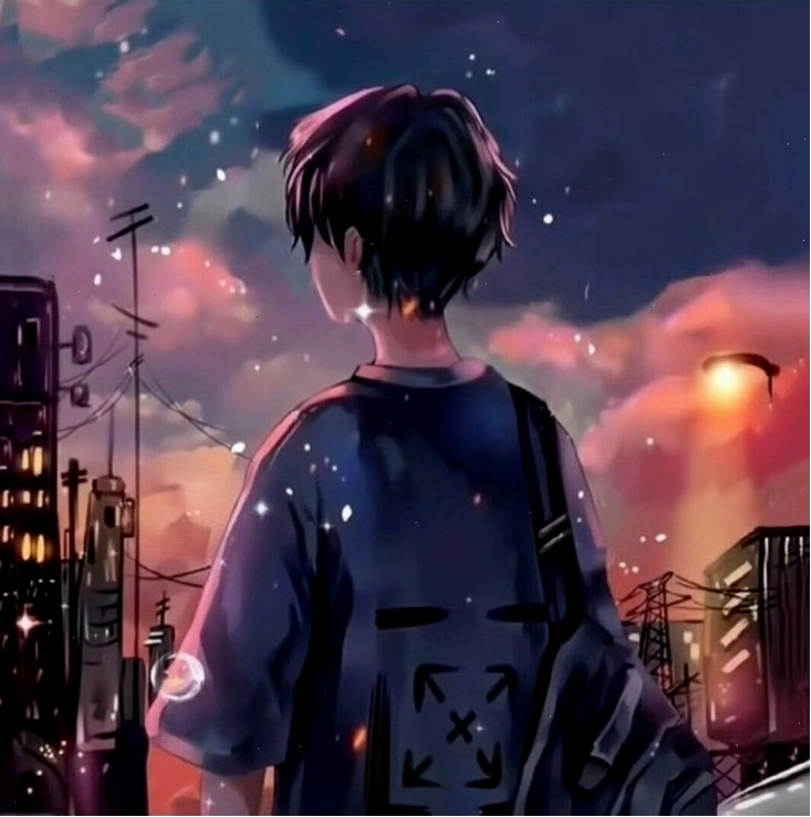 Avatar anime nam với ánh mắt sâu và vẻ ngoài lạnh lùng