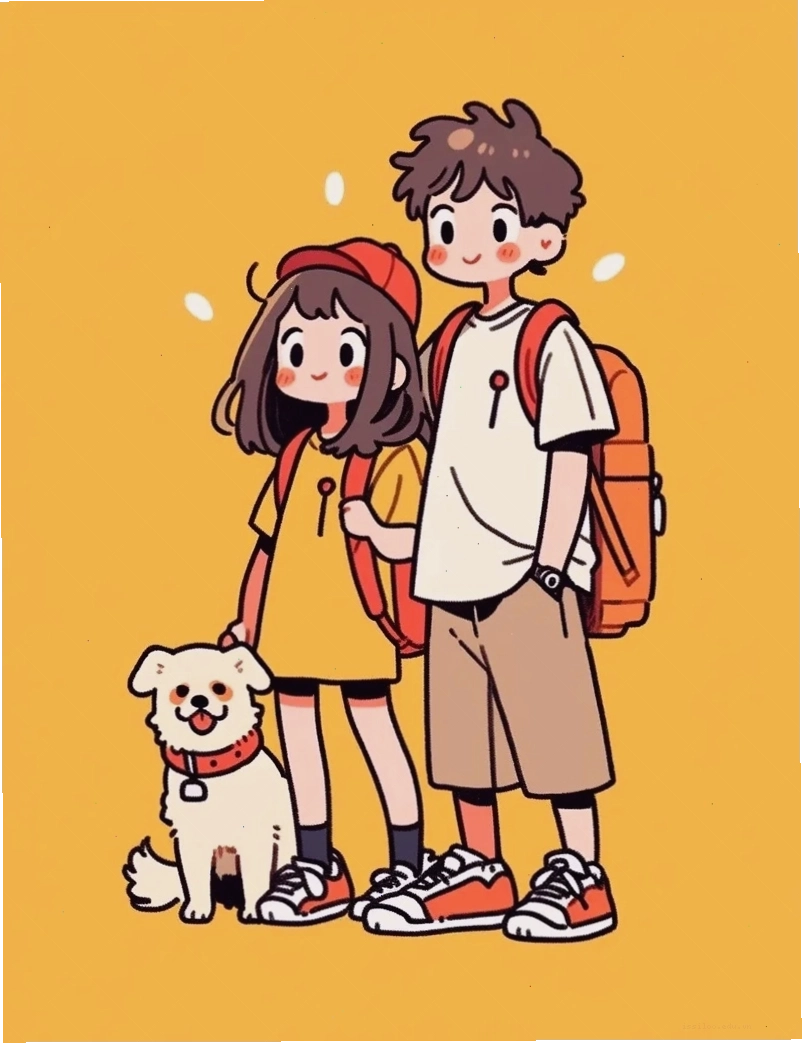 Avatar bff 2 người chibi cute