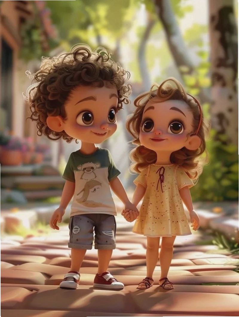 Avatar cặp đôi chibi đáng yêu
