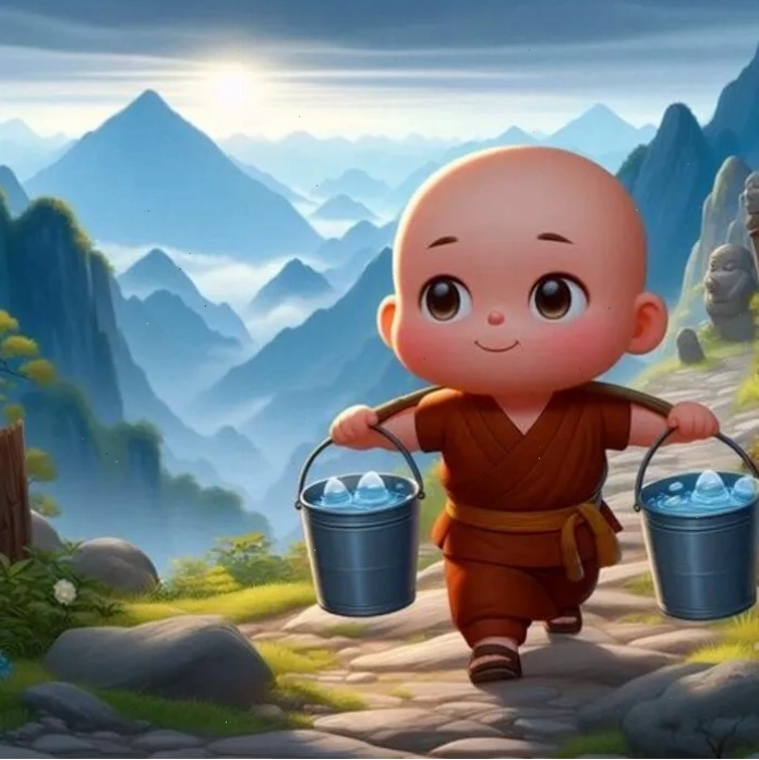 Avatar chú tiểu hoạt hình dễ thương với nụ cười tươi tắn