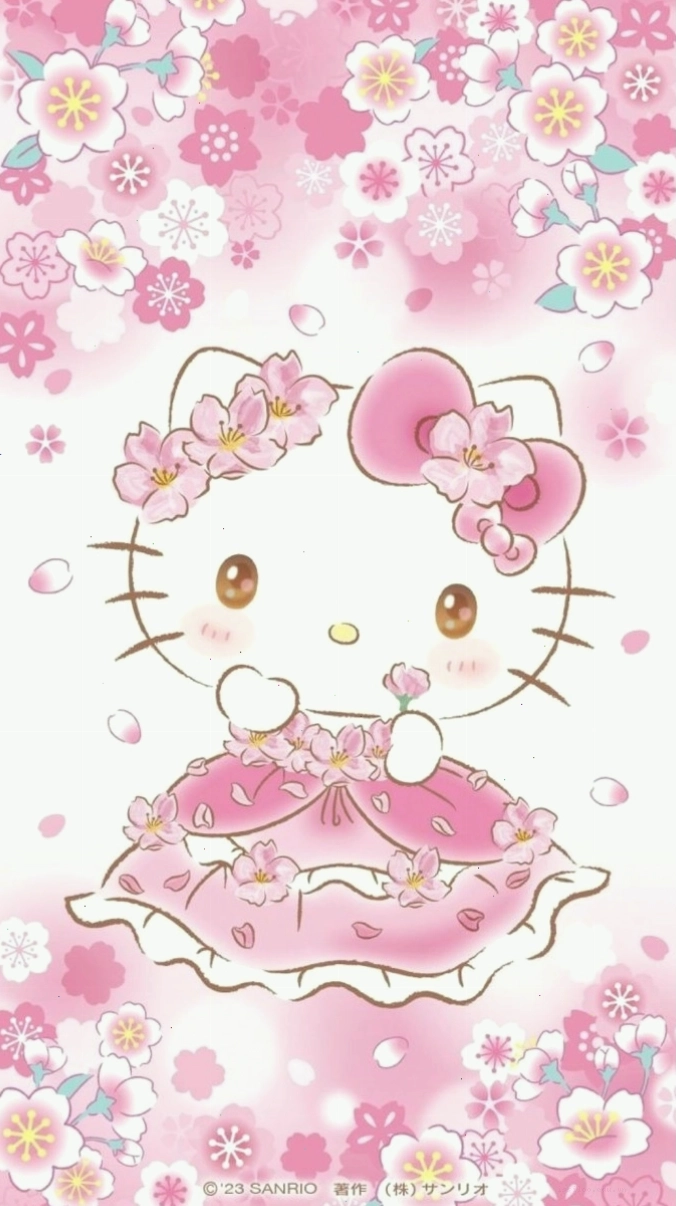 Avatar Hello Kitty phiên bản chibi đáng yêu với đôi mắt to tròn