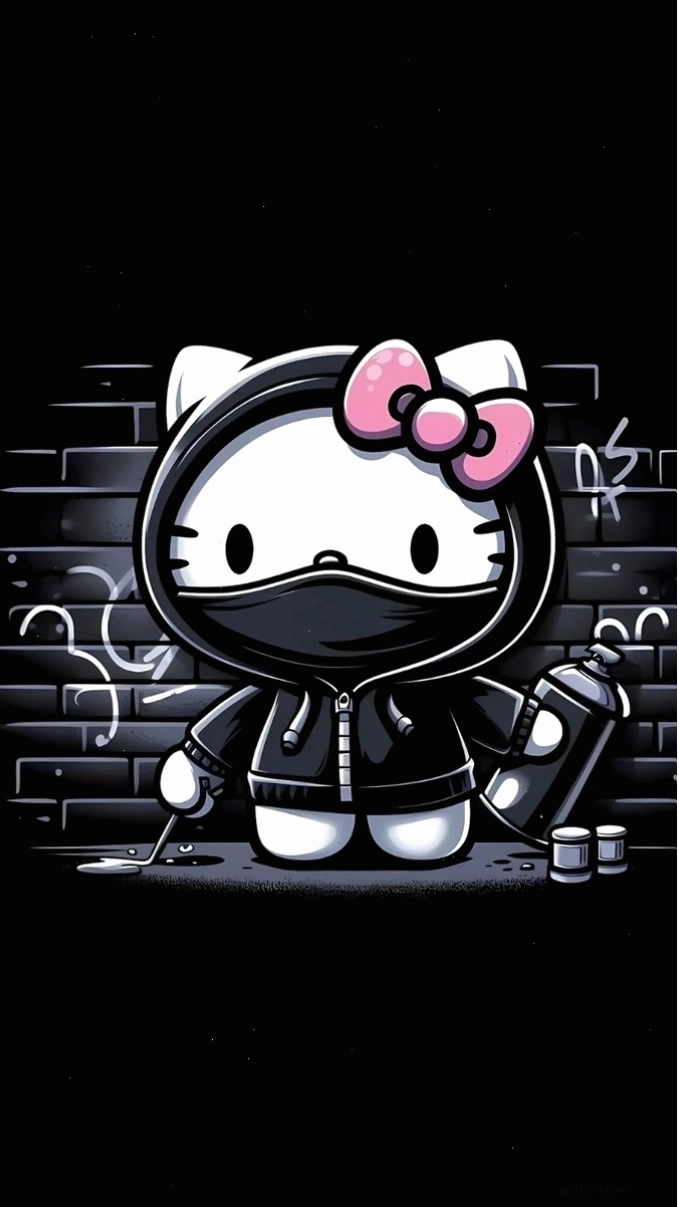 Avatar Hello Kitty phiên bản ngầu với phong cách độc đáo