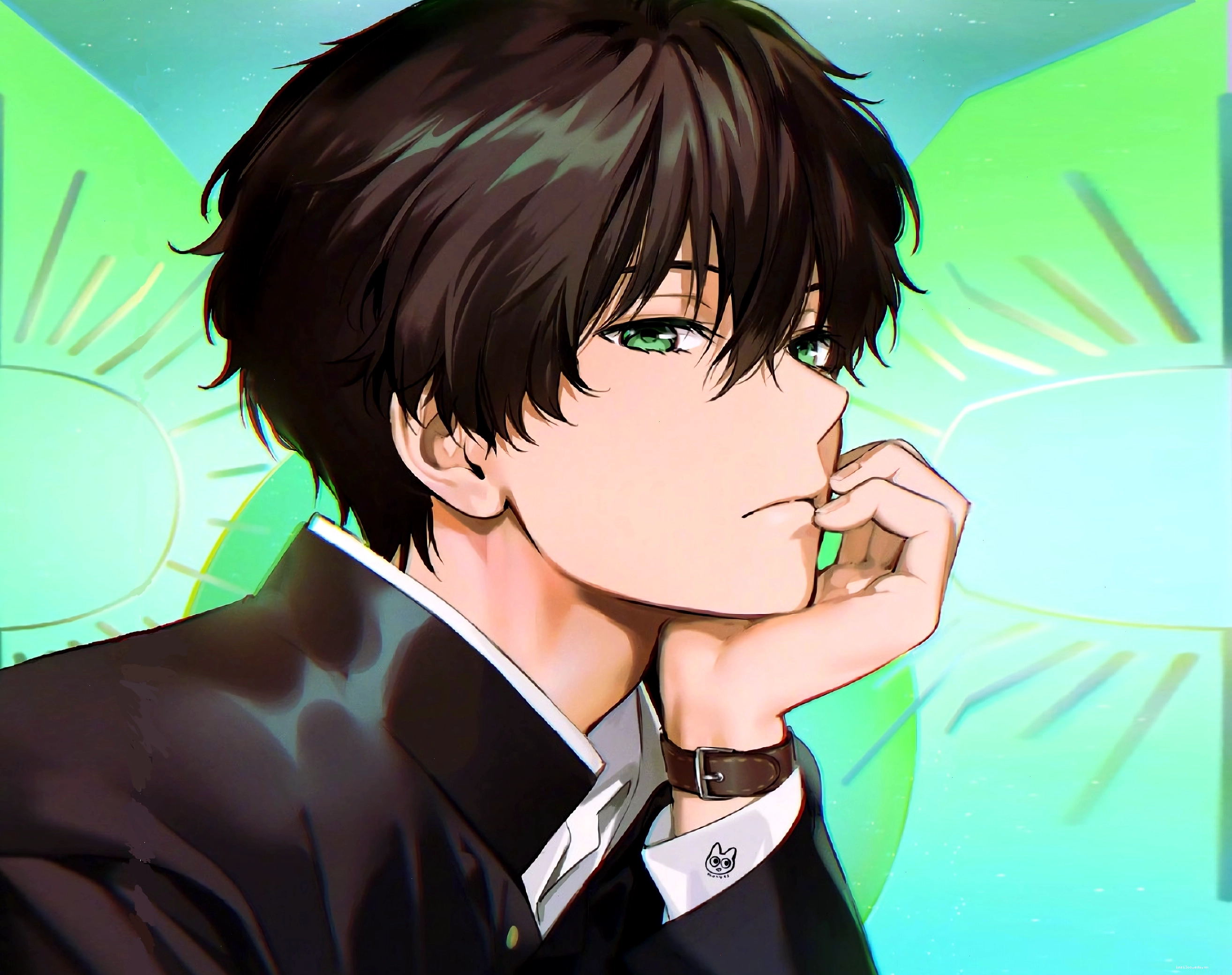 Avatar nam anime cute với nụ cười tỏa nắng