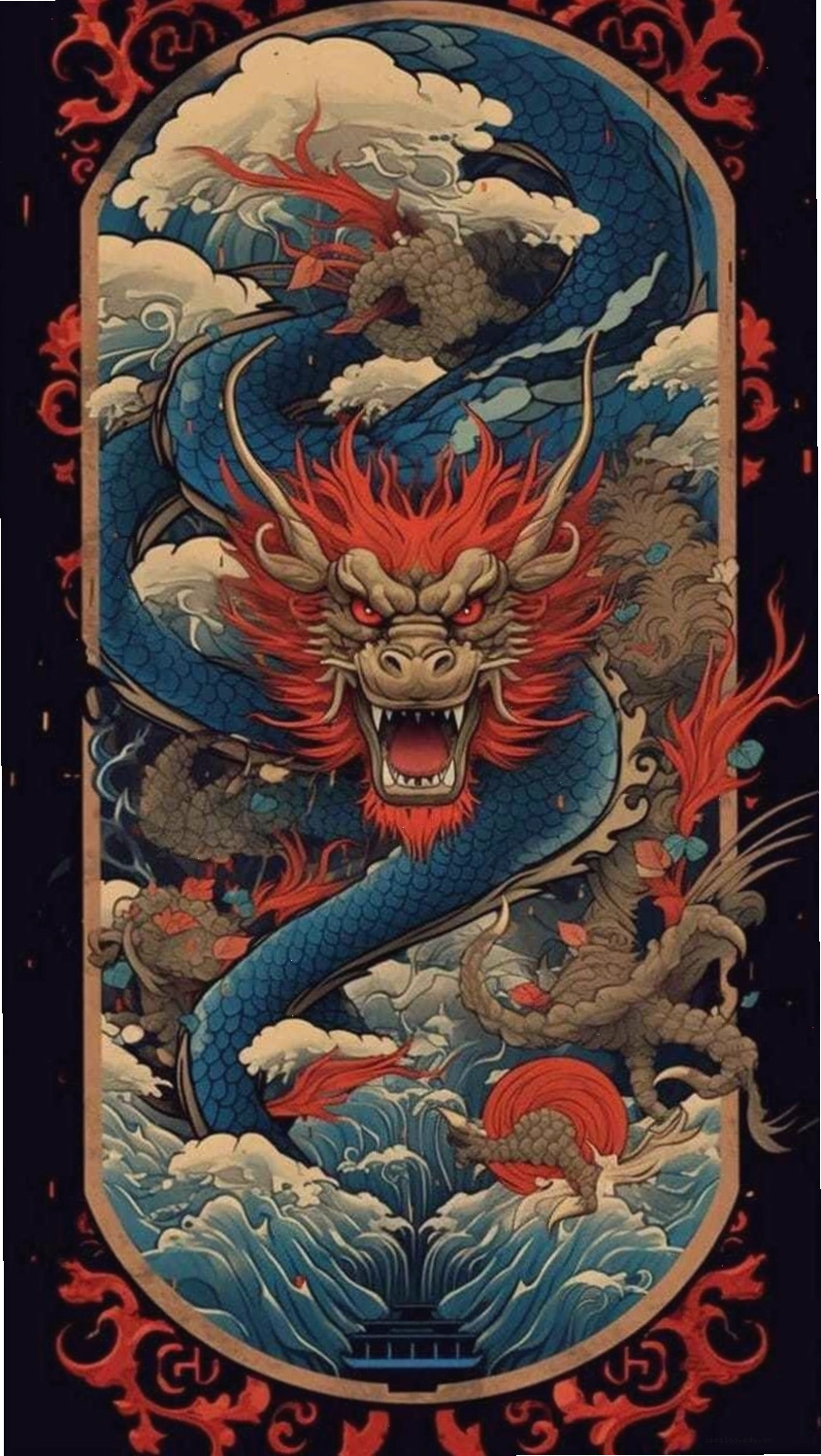 Avatar rồng anime với phong cách vẽ trẻ trung, năng động
