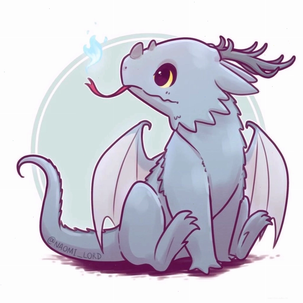 Avatar rồng con cute lè lưỡi tinh nghịch