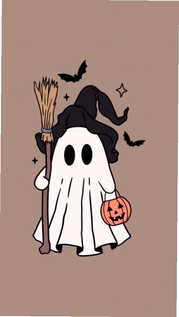 Bé ma Halloween vô tri cầm bí ngô