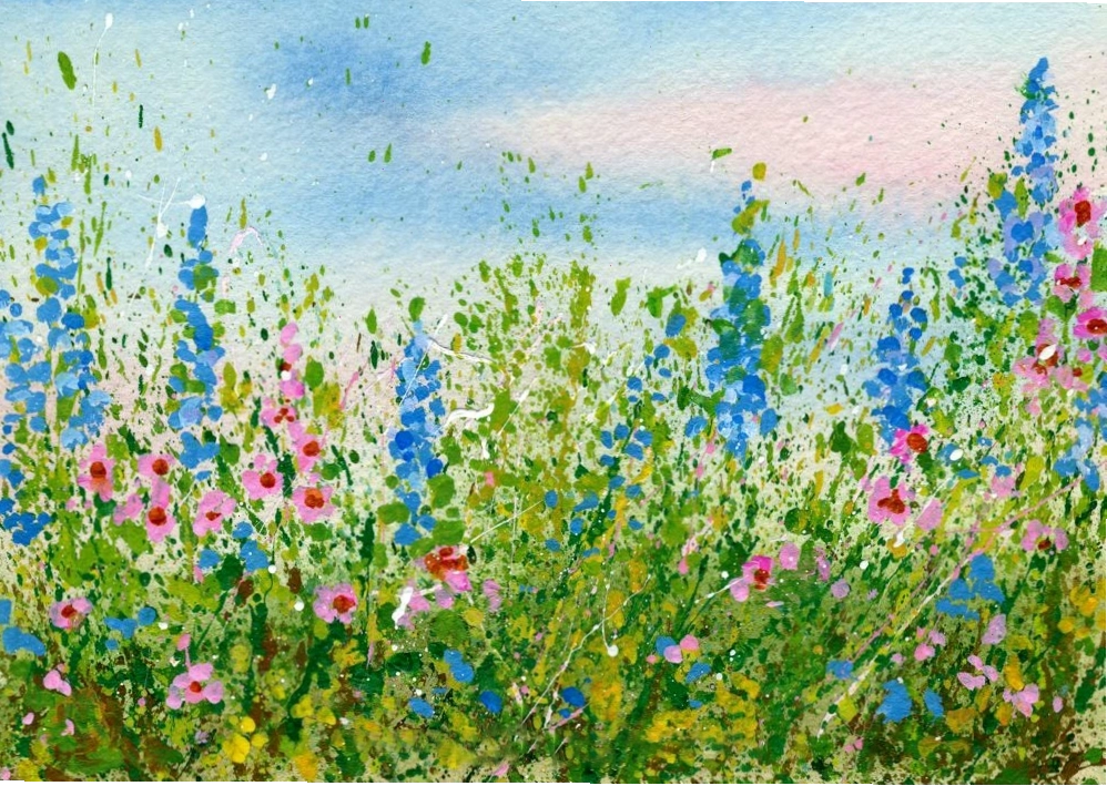 Bức tranh canvas vườn hoa đẹp nhất