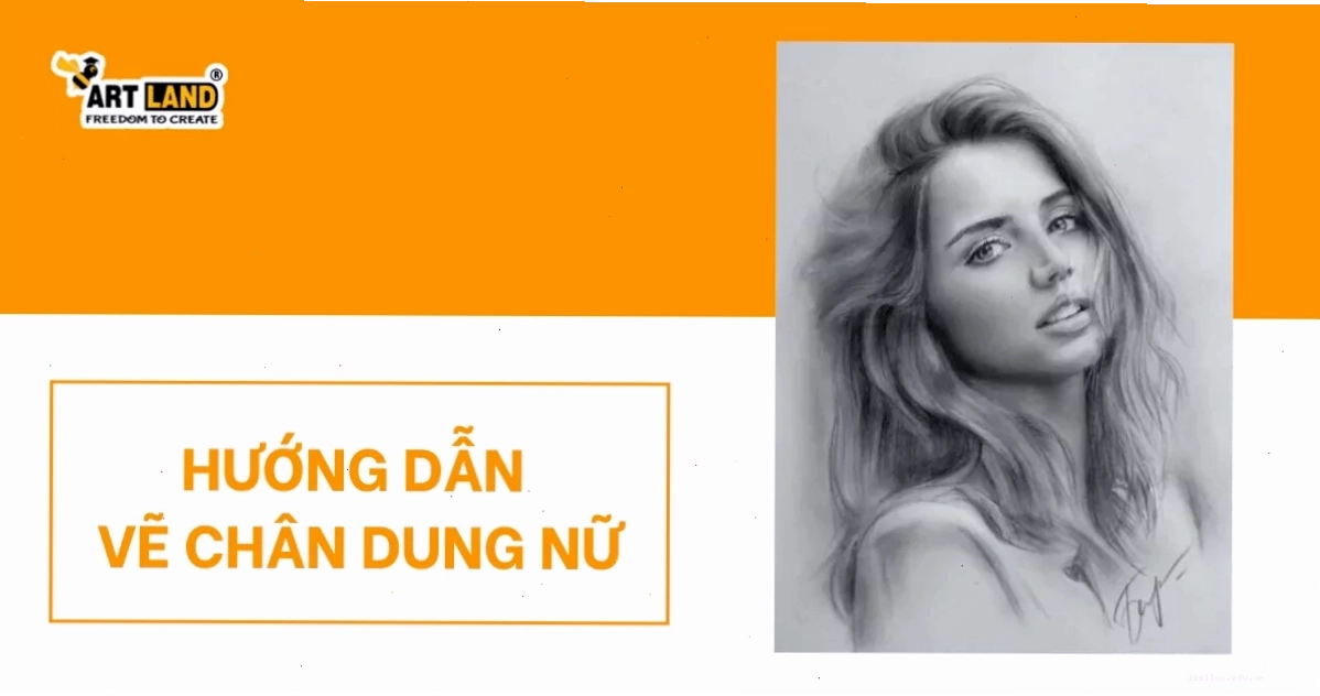 Các dụng cụ cơ bản để vẽ chân dung cô gái đơn giản