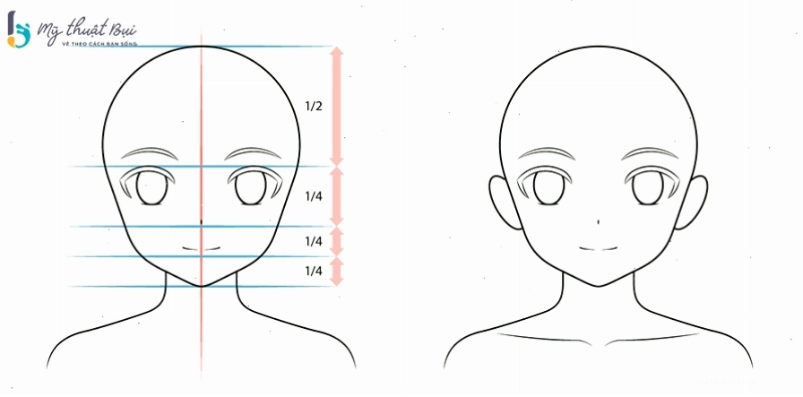 Cách vẽ mắt và lồng mày cho nhân vật anime