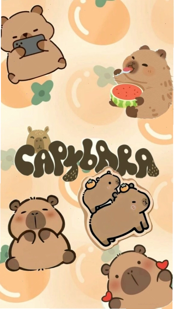 Capybara lạc giữa vườn cam với biểu cảm vô tri