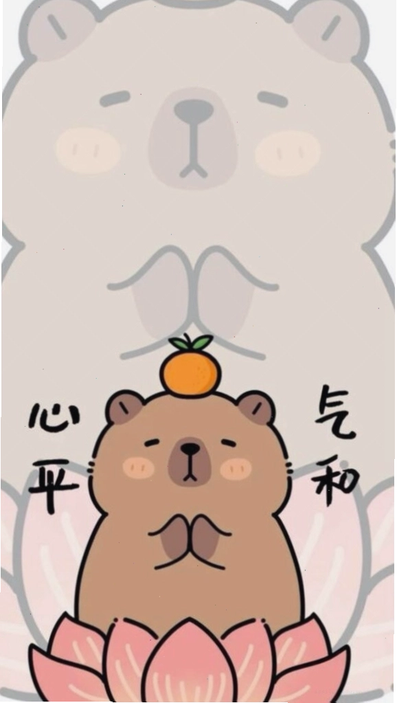 Capybara ngồi thiền giác ngộ sự vô tri