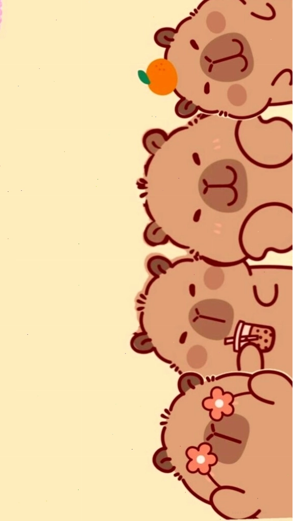 Capybara xếp hàng vô tri, đáng yêu làm avatar