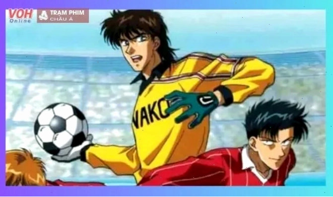 Cầu thủ anime với trang phục thi đấu nổi bật