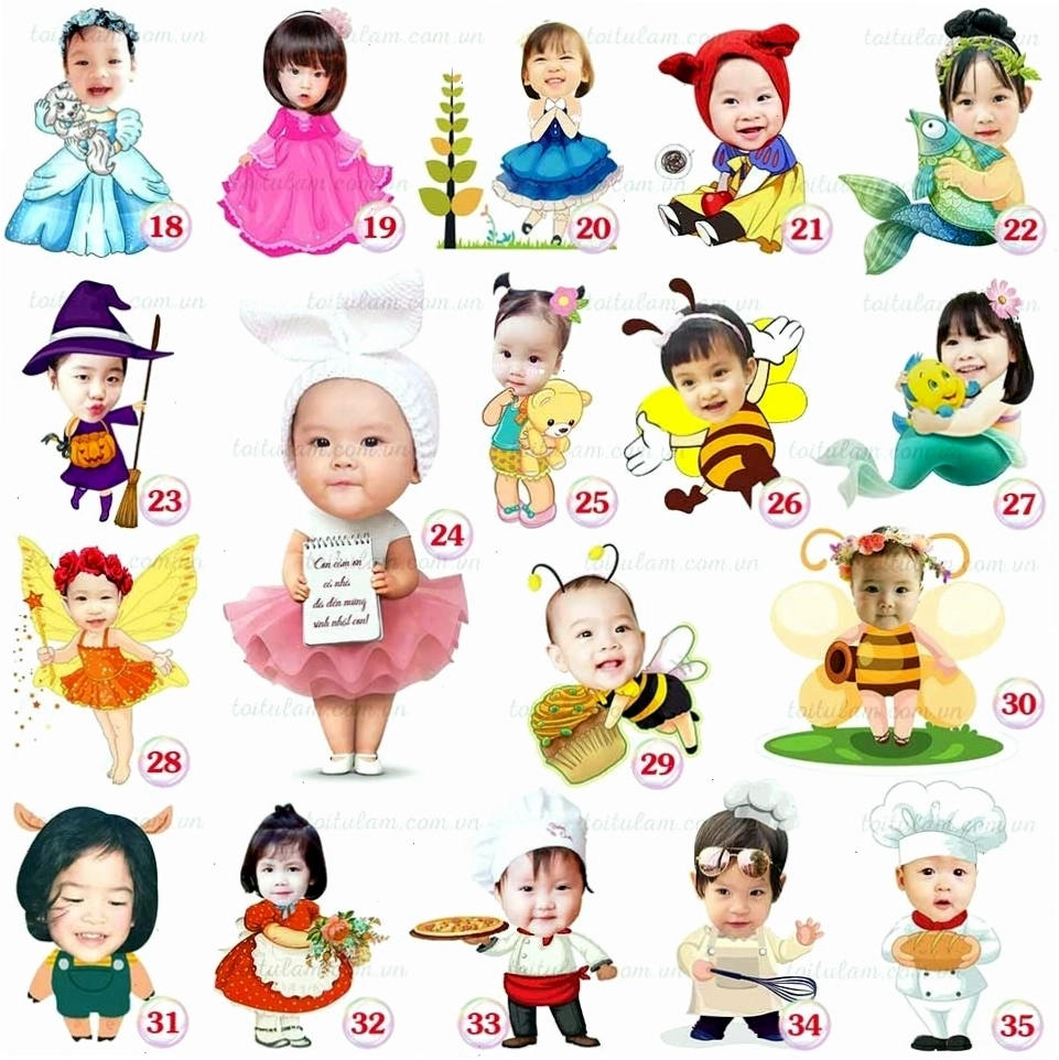 Chibi bé gái DỄ THƯƠNG với trang phục hồng xinh xắn