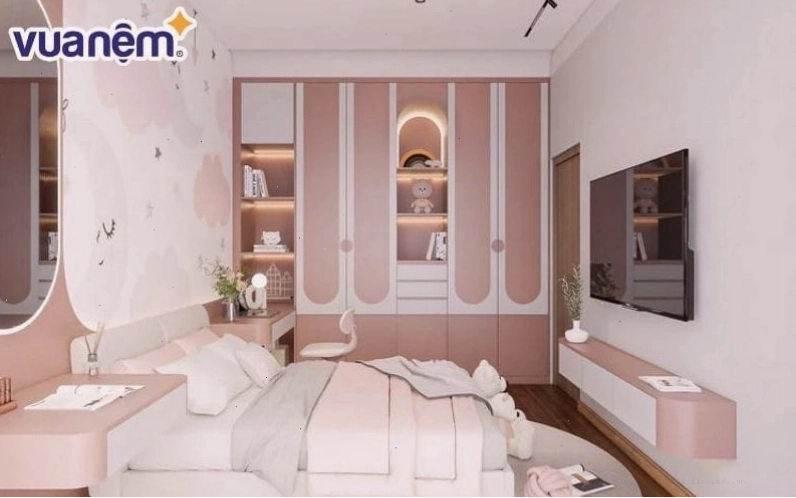 Chọn giường ngủ cho bé gái phù hợp với phong cách trang trí phòng ngủ