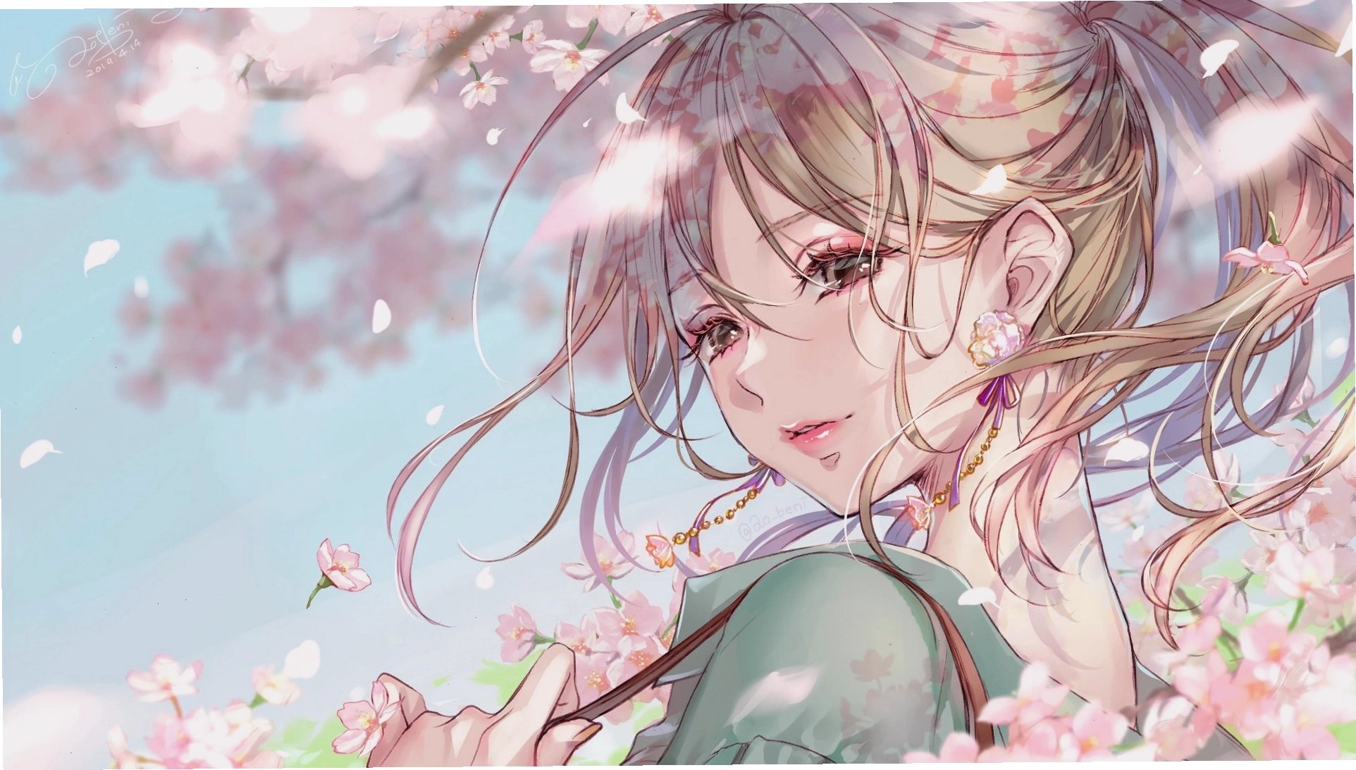 Cô gái anime bí ẩn với trang phục tối màu và biểu cảm lạnh lùng