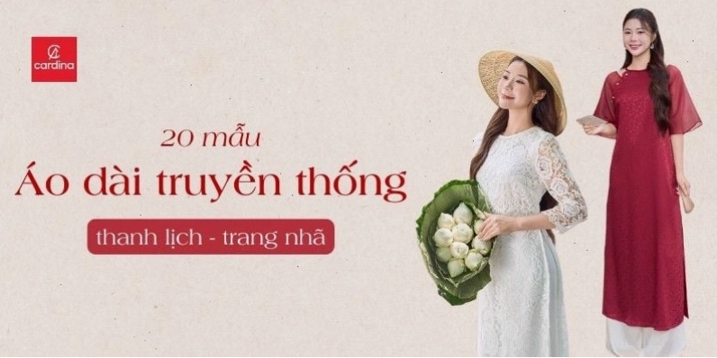 Cô gái Việt Nam dịu dàng trong tà áo dài truyền thống