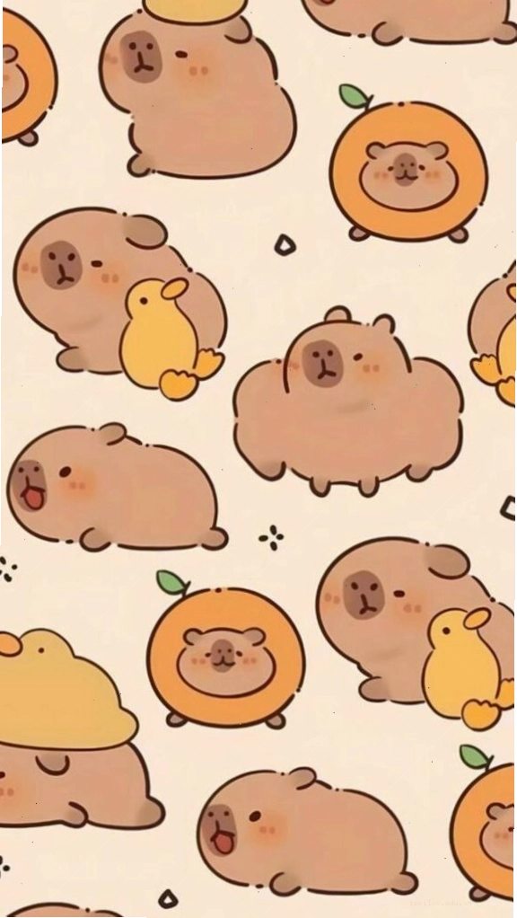 Đàn Capybara và vịt vàng cùng nhau tạo nên một khung cảnh vô tri đầy ngộ nghĩnh
