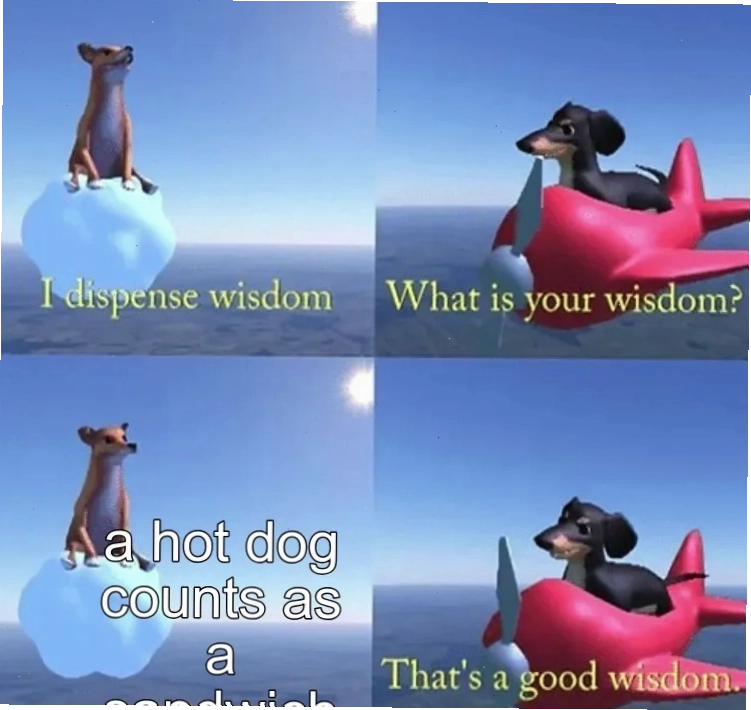 Dog Dispenses Wisdom Meme Template