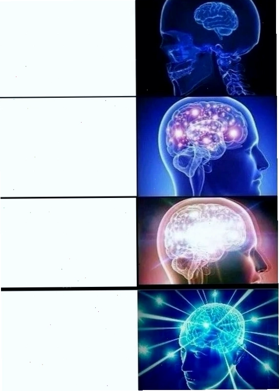 Expanding Brain Meme Template gốc