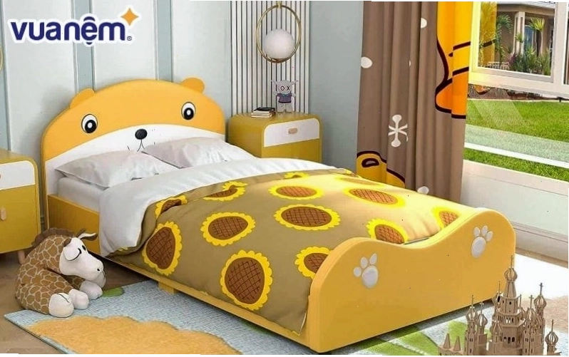 Giường ngủ cho bé gái hình gấu ngộ nghĩnh