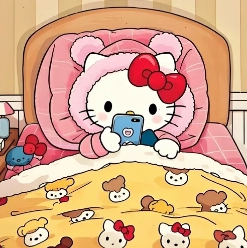 hello kitty meme bấm đt