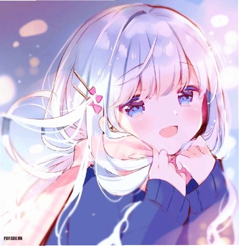 Hình ảnh anime cute với màu sắc tươi sáng