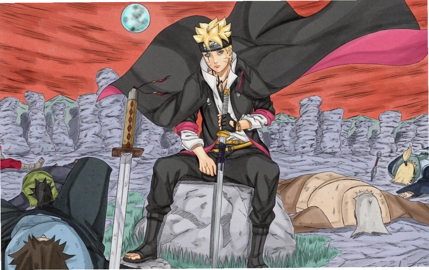 Hình ảnh Boruto lạnh lùng tiêu diệt kẻ săn đuổi