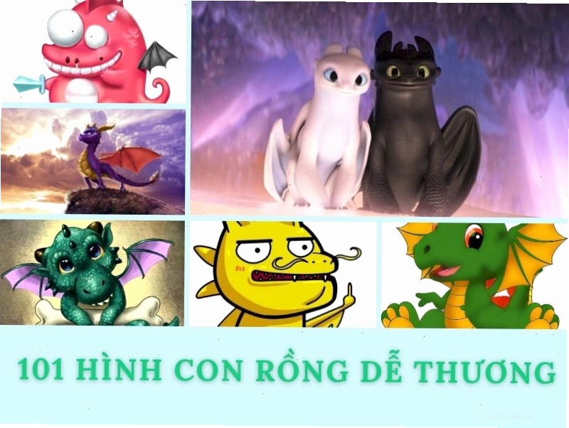 Hình ảnh con rồng dễ thương màu tím